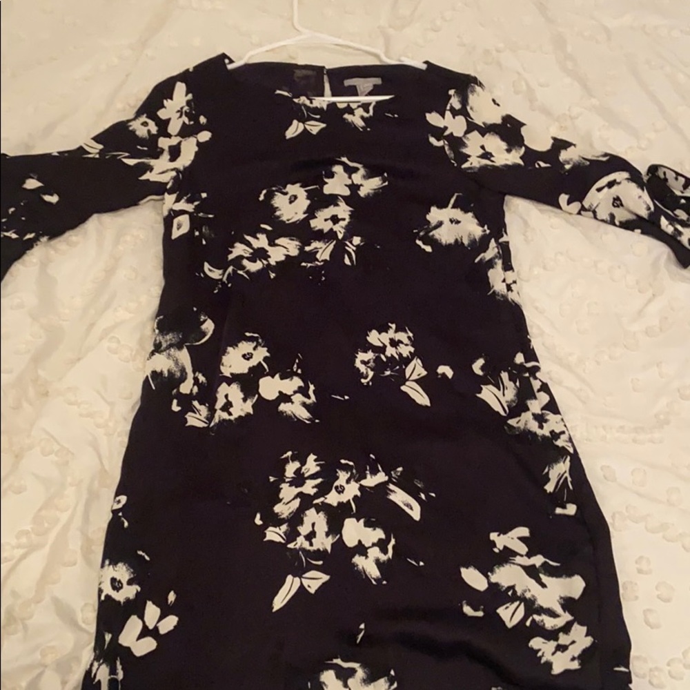 Navy and White Floral dress H&M NWT